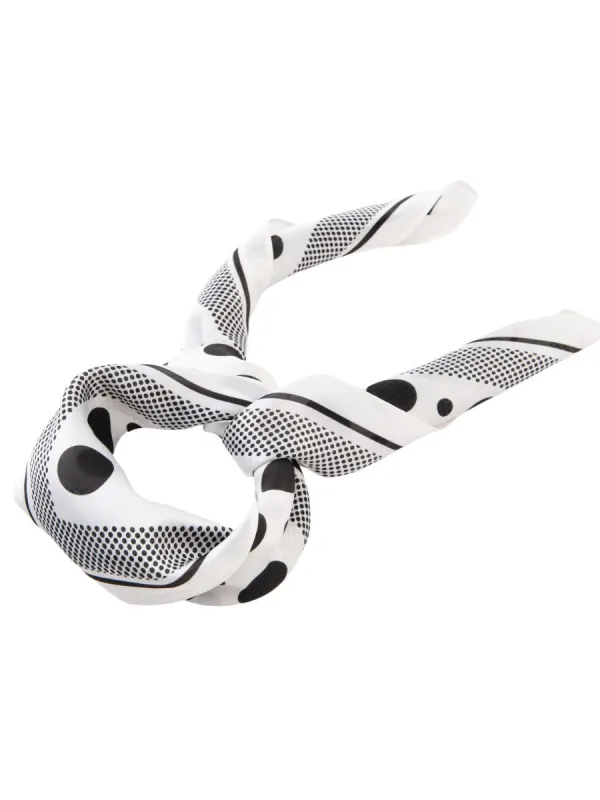 LILLY DOTTIE SCARF-WHITE sold by Lucca Couture