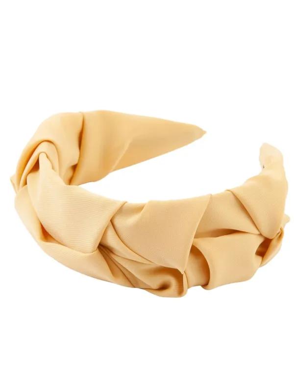 BOMBONIERE HEADBAND-YELLOW sold by Lucca Couture
