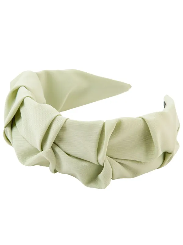 BOMBONIERE HEADBAND-SAGE sold by Lucca Couture