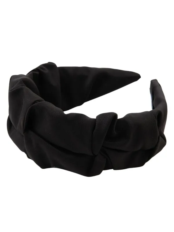 BOMBONIERE HEADBAND - BLACK sold by Lucca Couture