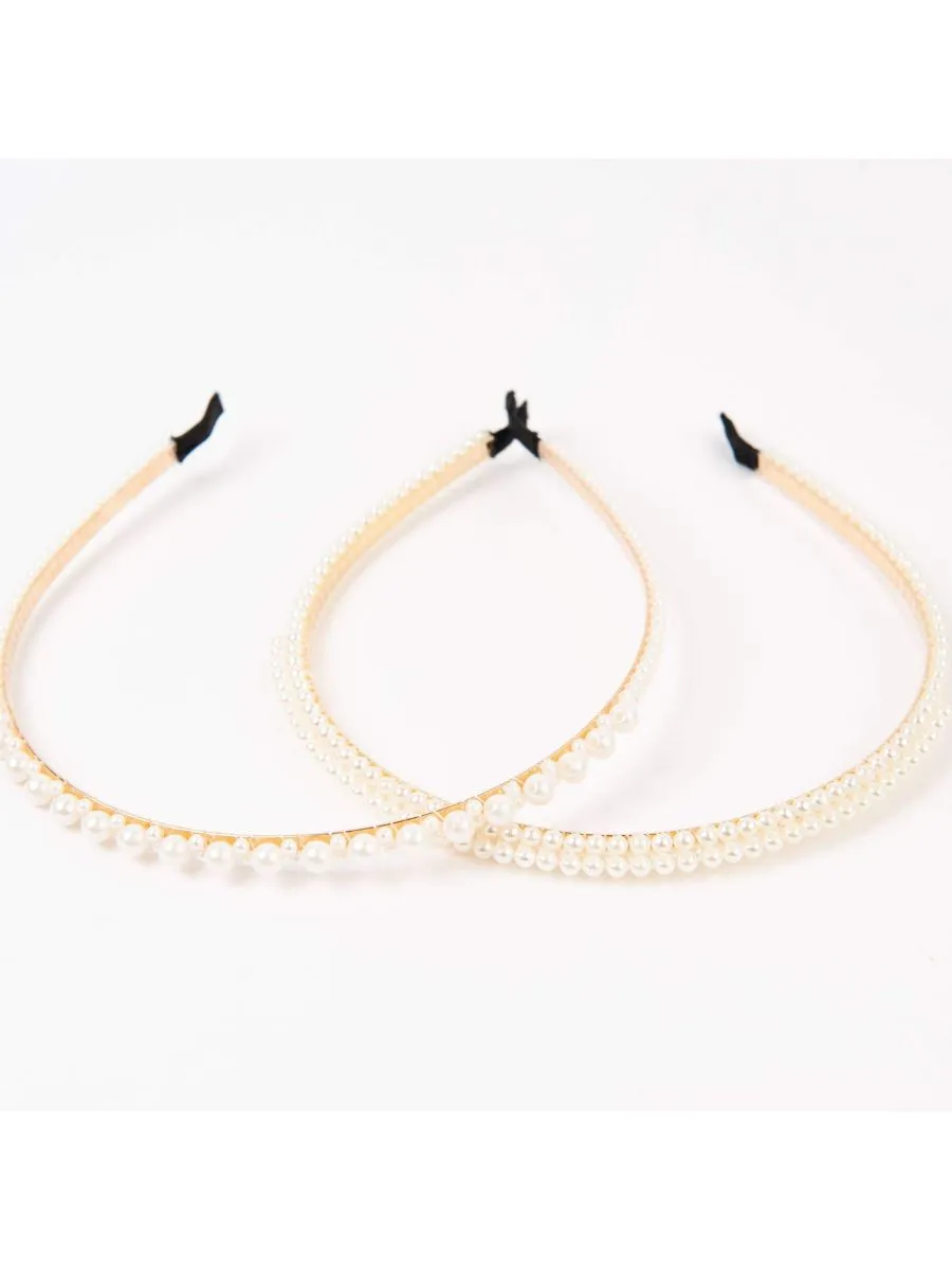 PEARL STRAND HEADBAND sold by Lucca Couture product image thumbnail 4