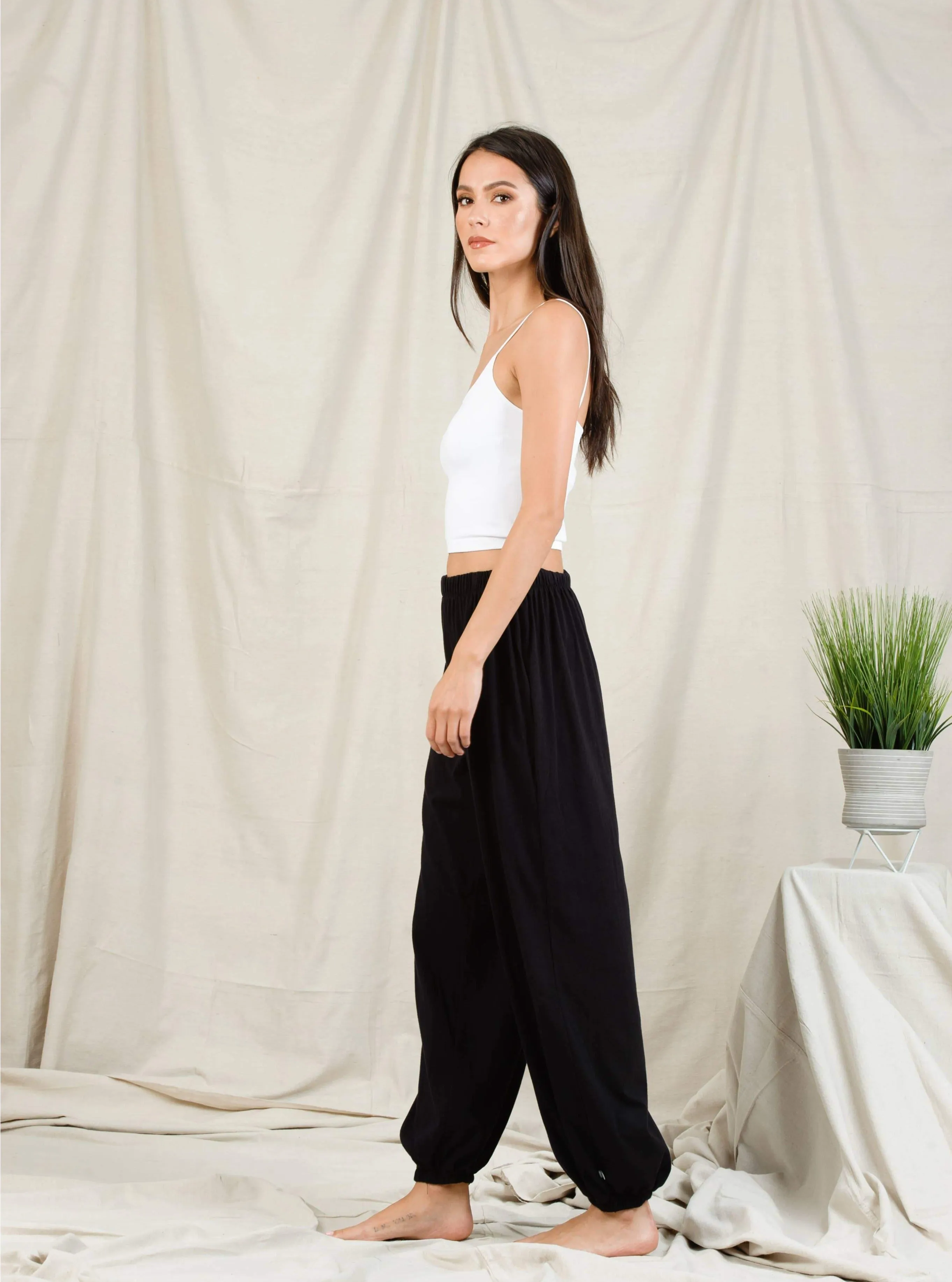 TAMMY BRAMI SEAMLESS TANK-WHITE sold by Lucca Couture product image thumbnail 3