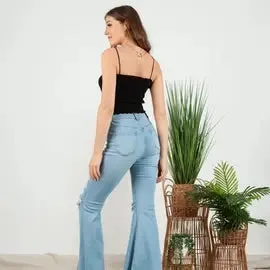 HONEY KNIT TANK-BLACK sold by Lucca Couture product image thumbnail 4