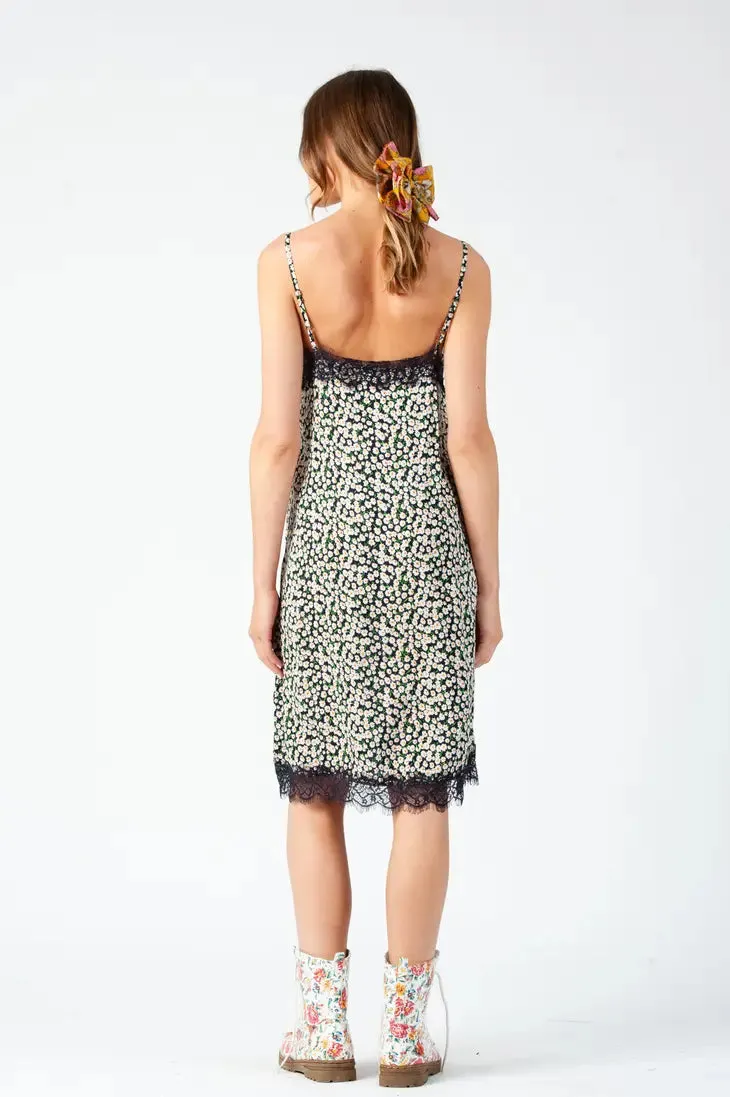 ASTRID DITSY SLIP DRESS-NAVY sold by Lucca Couture product image thumbnail 5