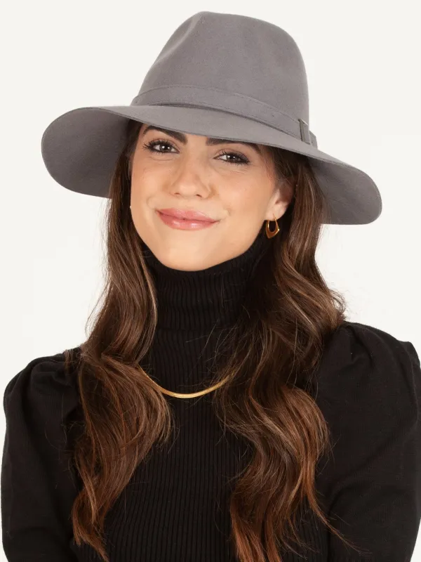 MARSEILLE BUCKLE TRIM WOOL FEDORA sold by Lucca Couture