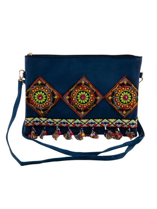 SHOSHONE PURSE-TEAL sold by Lucca Couture
