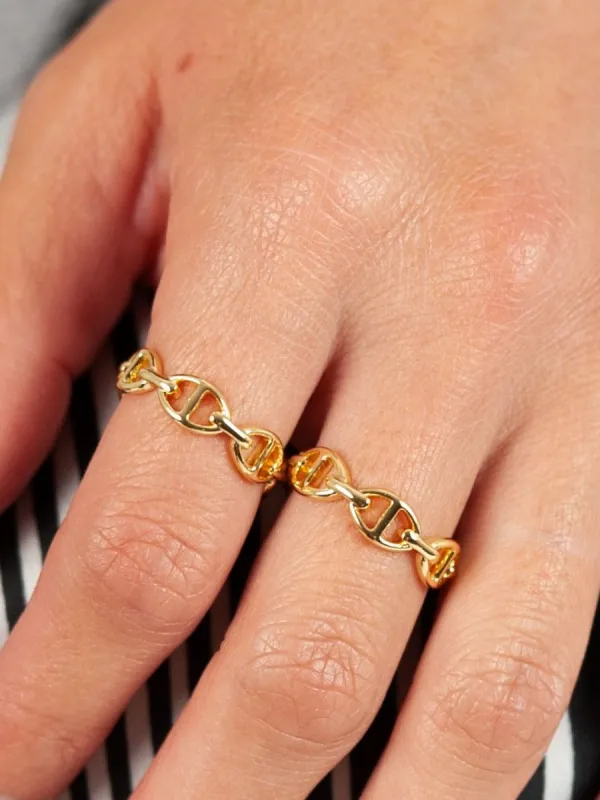 EQUESTRIAN CHAIN RING made by Lucca Couture