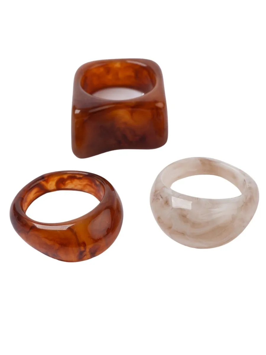 MARBLE RESIN RING sold by Lucca Couture product image thumbnail 2