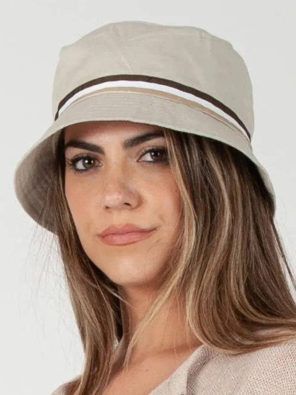 TOCA BUCKET HAT-TAUPE sold by Lucca Couture
