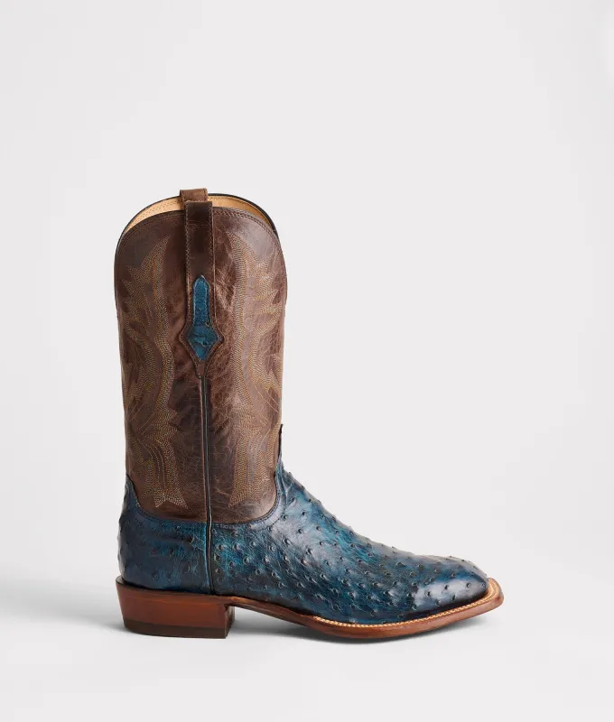Cliff :: Navy + Chocolate made by Lucchese