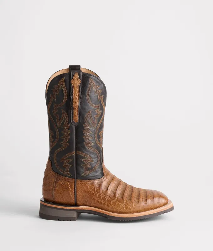 Rowdy Caiman :: Saddle + Brown made by Lucchese