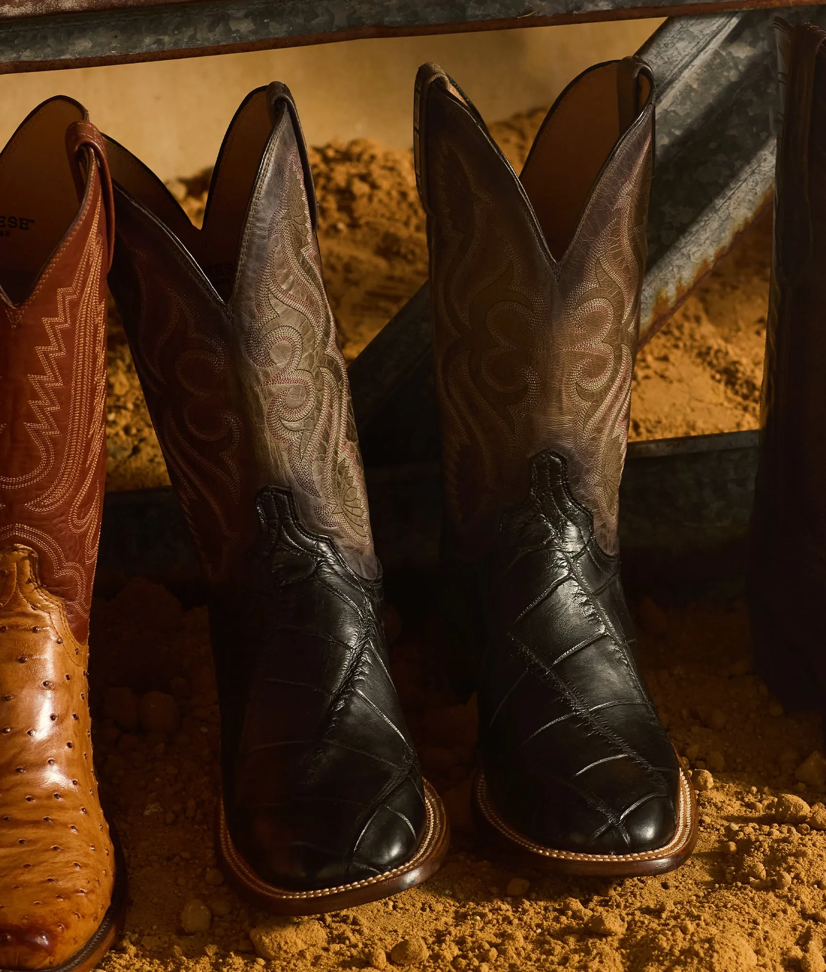 Roy :: Black + Anthracite Grey sold by Lucchese product image thumbnail 3