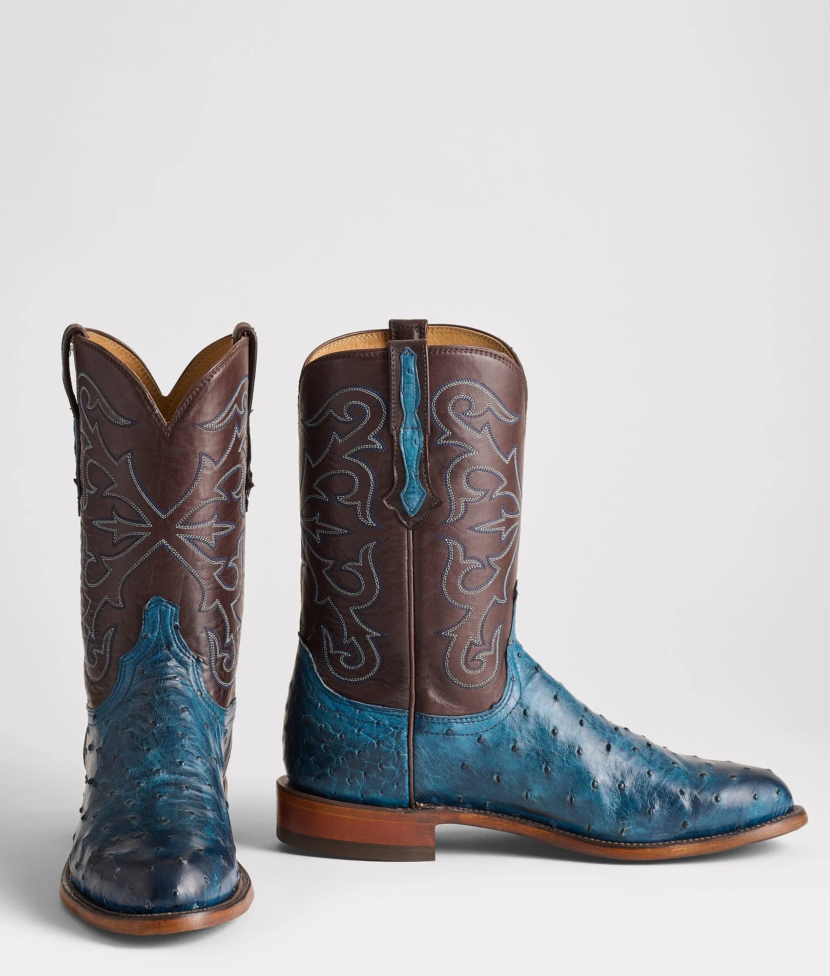Hudson :: Navy + Chocolate sold by Lucchese product image thumbnail 2