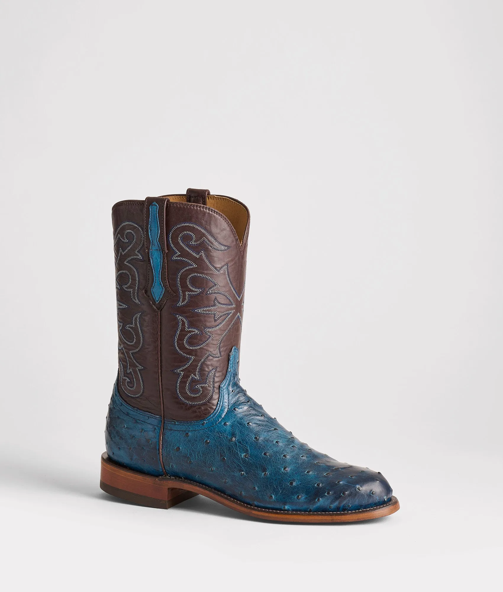 Hudson :: Navy + Chocolate sold by Lucchese product image thumbnail 3