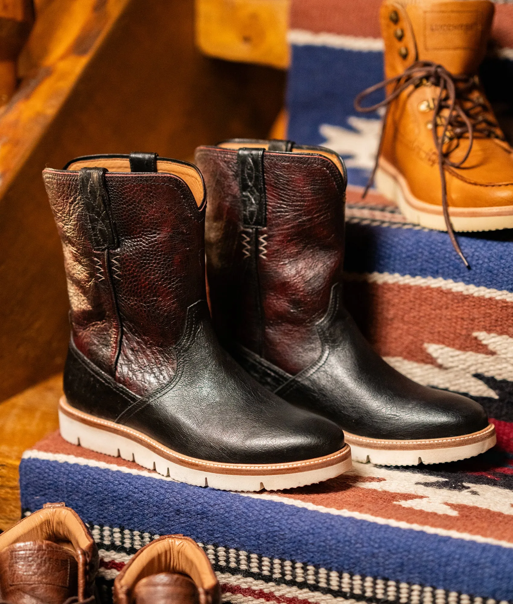Ridgeline Exotic Pull On :: Black sold by Lucchese product image thumbnail 3
