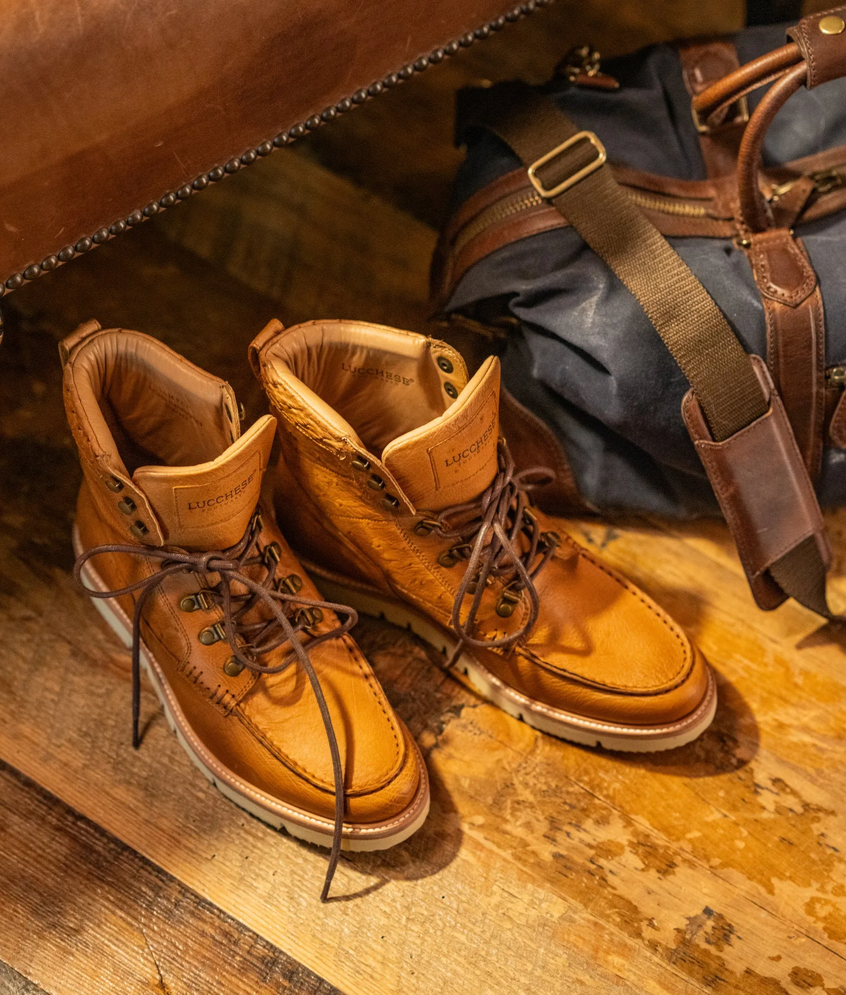 Ridgeline Exotic Lace Up Boot :: Barnwood sold by Lucchese product image thumbnail 3