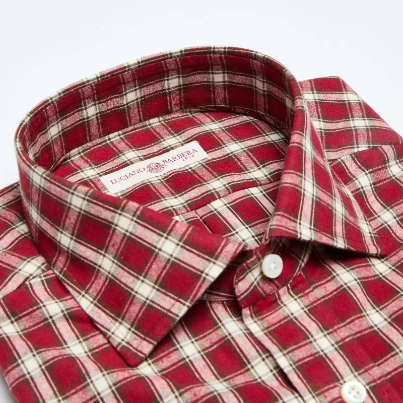 Spread Collar Soft Shirt made by Luciano Barbera