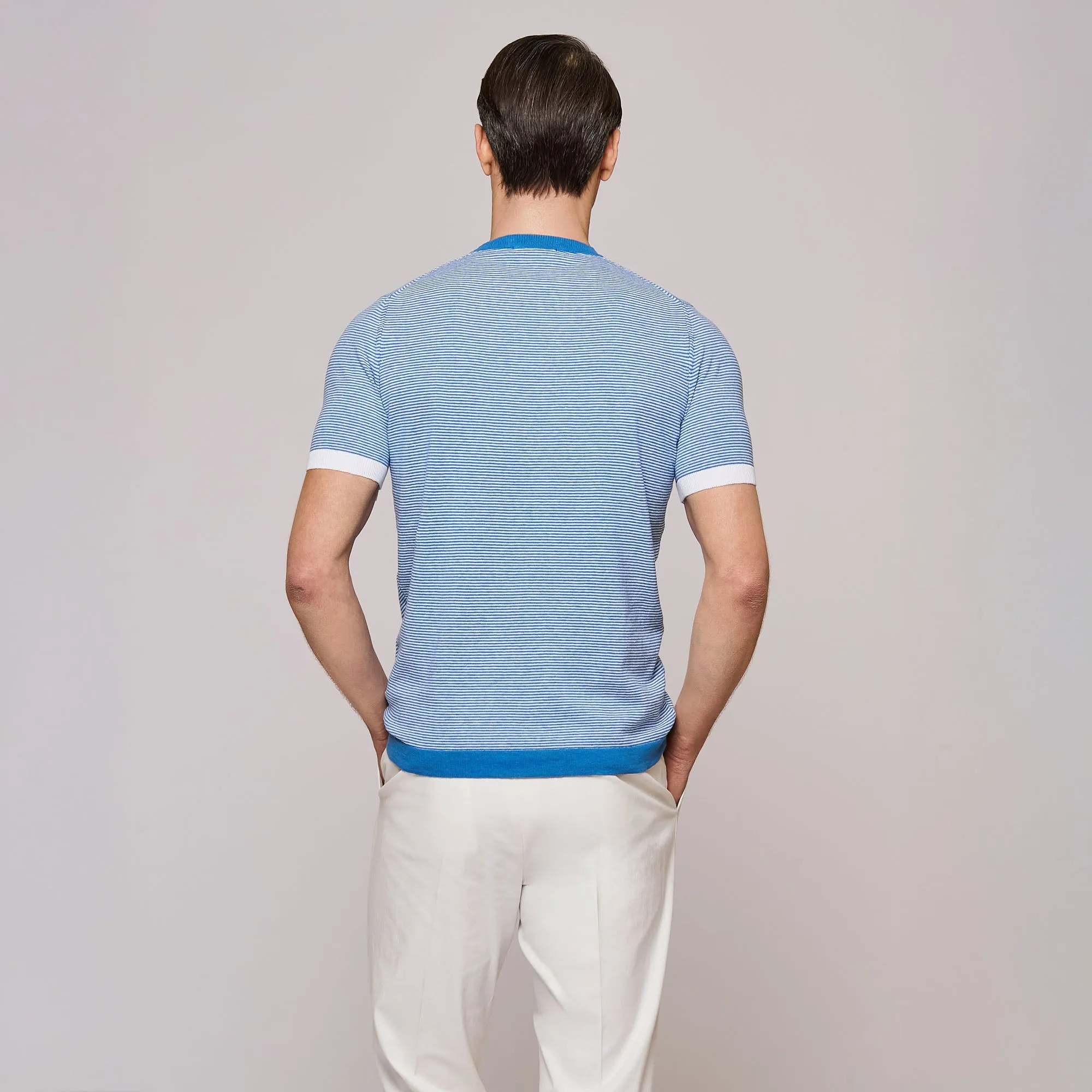 Crew Neck Knitted T-Shirt sold by Luciano Barbera product image thumbnail 2