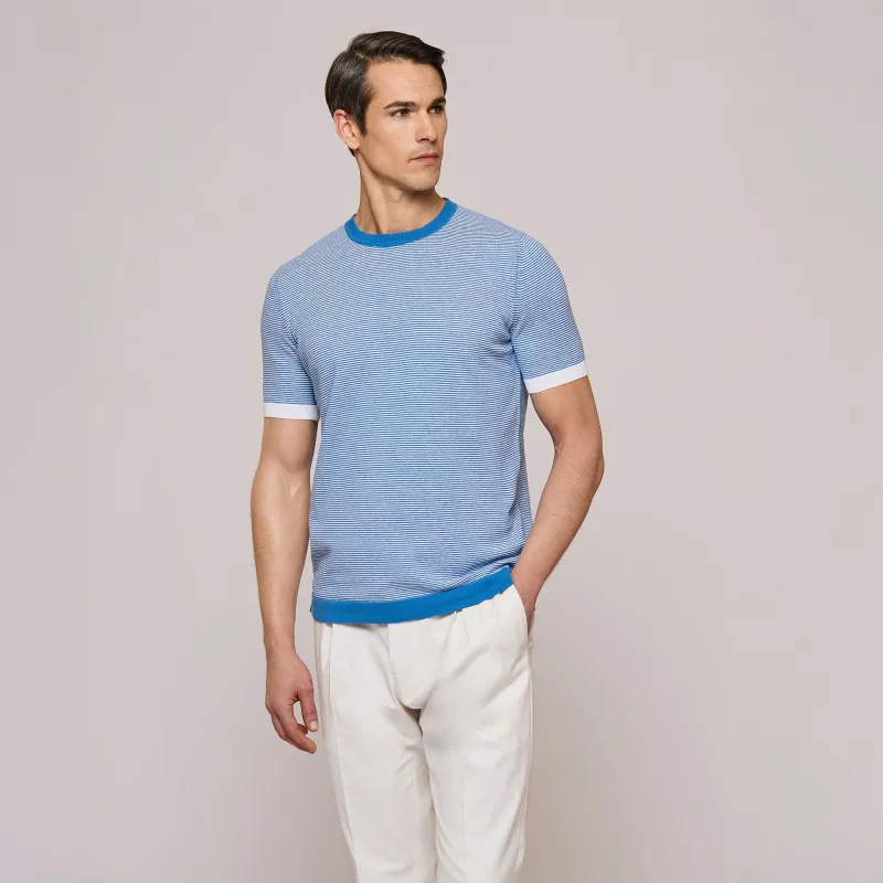 Crew Neck Knitted T-Shirt sold by Luciano Barbera