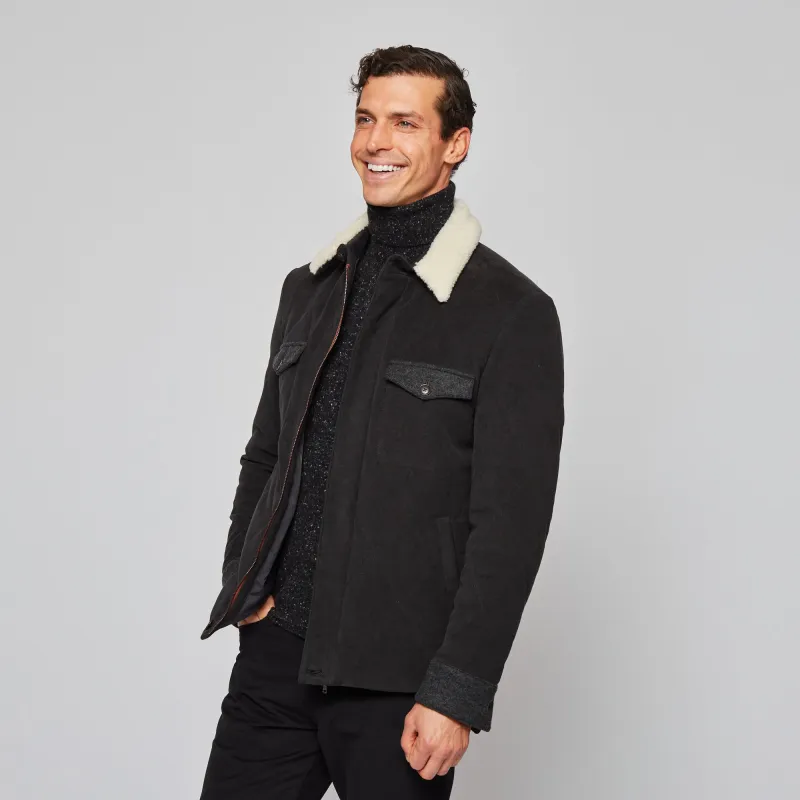 Moleskin Overshirt made by Luciano Barbera