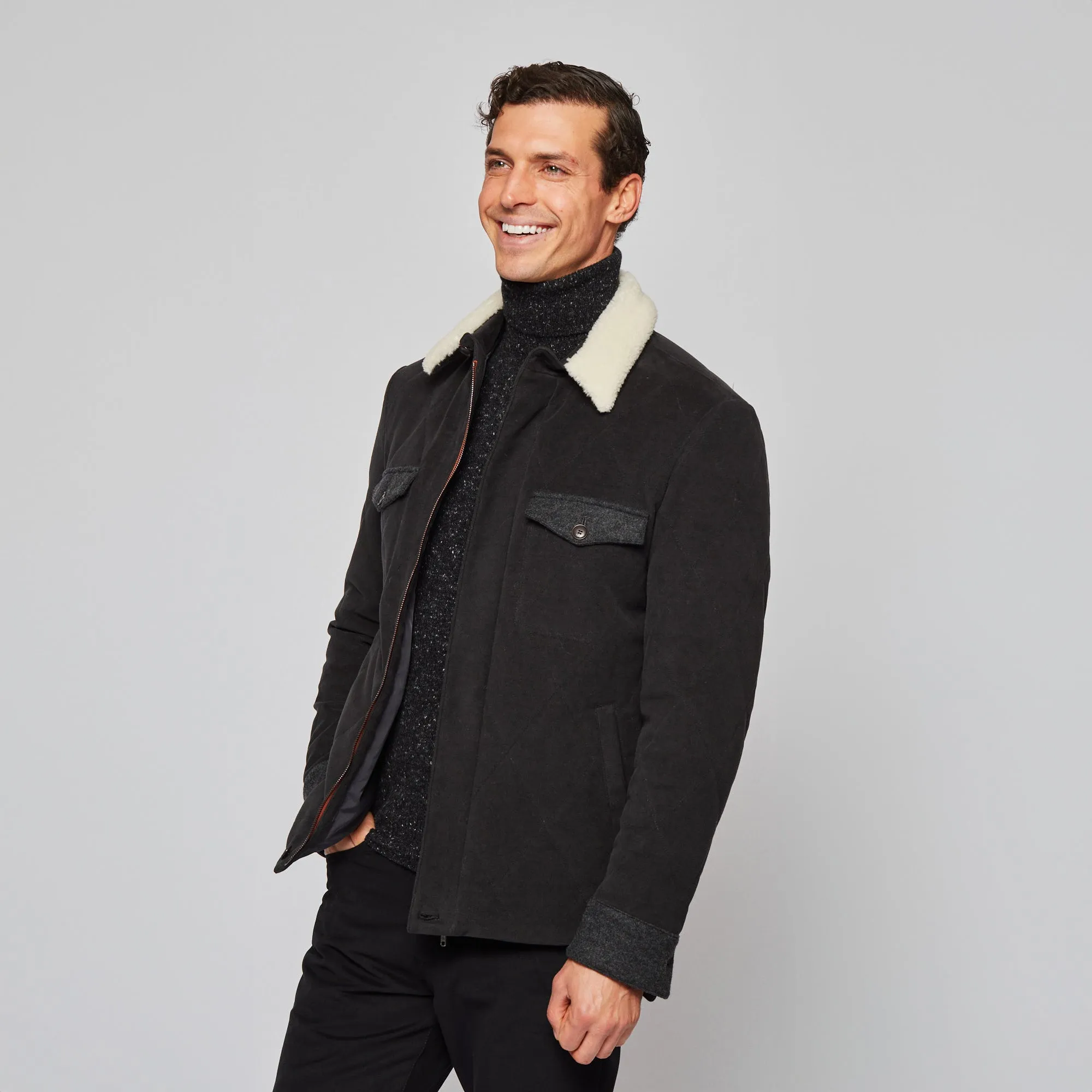 Moleskin Overshirt sold by Luciano Barbera