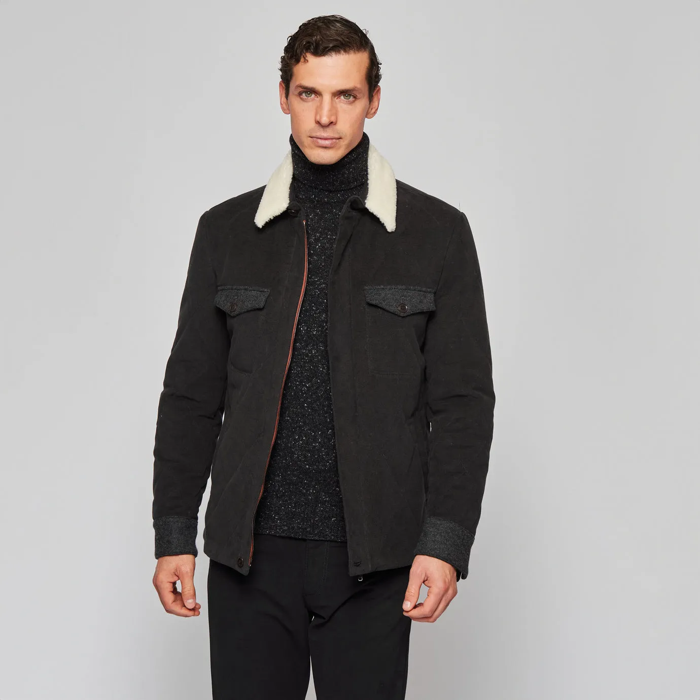 Moleskin Overshirt sold by Luciano Barbera product image thumbnail 2