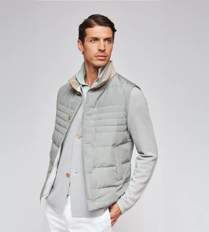 Quilted Techno Vest sold by Luciano Barbera