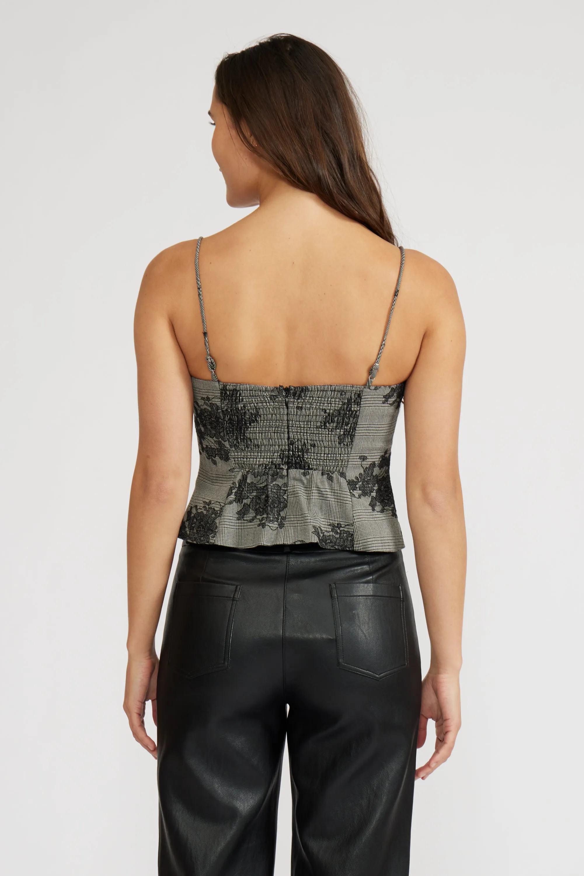 Heather Embroidered Top - Grey sold by Lucy Paris product image thumbnail 4