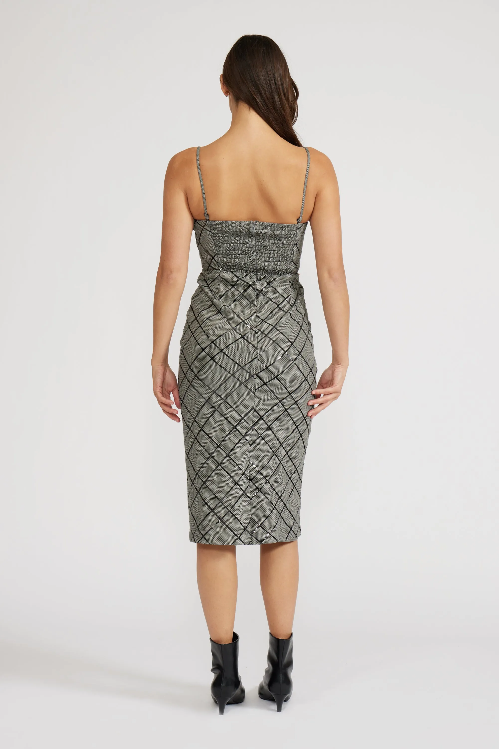 Klein Midi Dress - Grey sold by Lucy Paris product image thumbnail 4