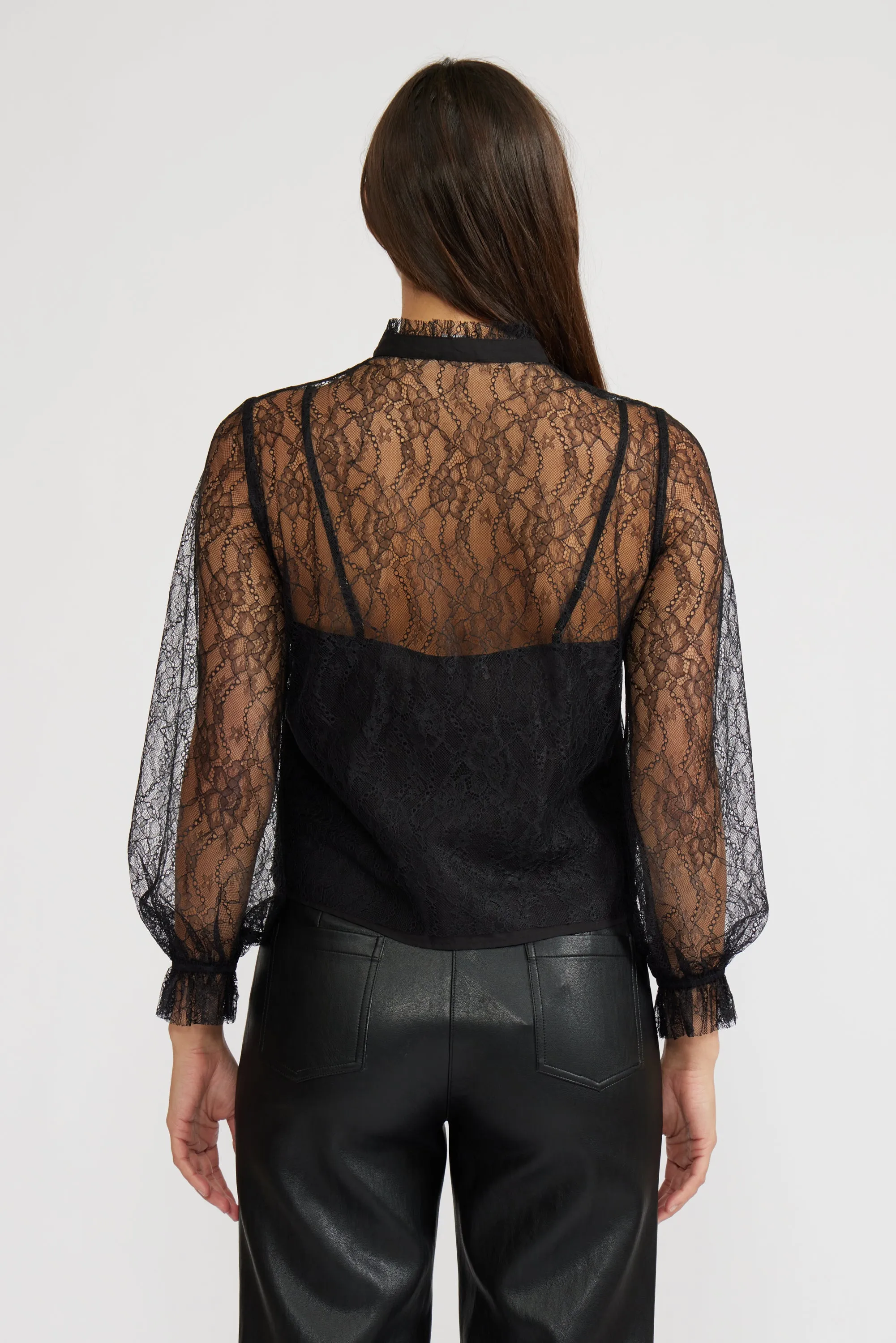 Lizette Lace Top - Black sold by Lucy Paris product image thumbnail 4