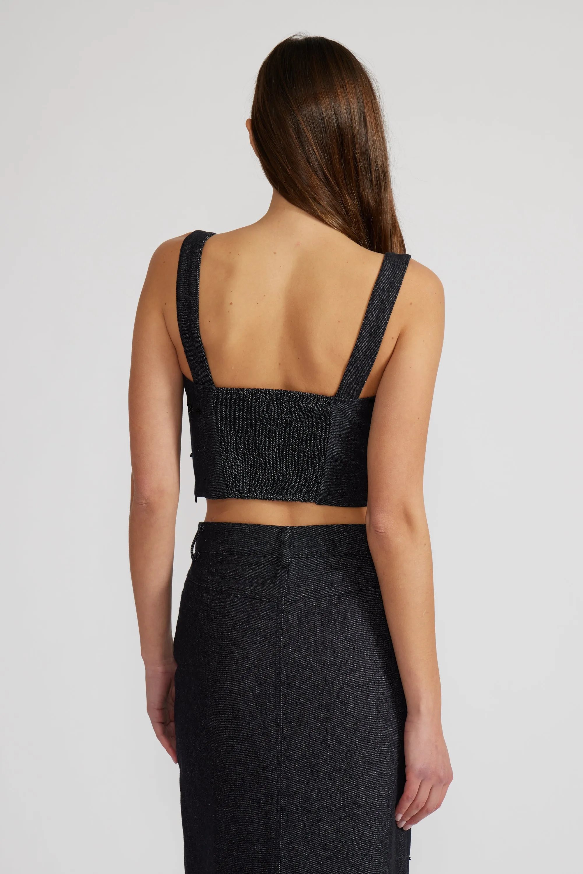 Micah Beaded Top - Dark Blue sold by Lucy Paris product image thumbnail 5