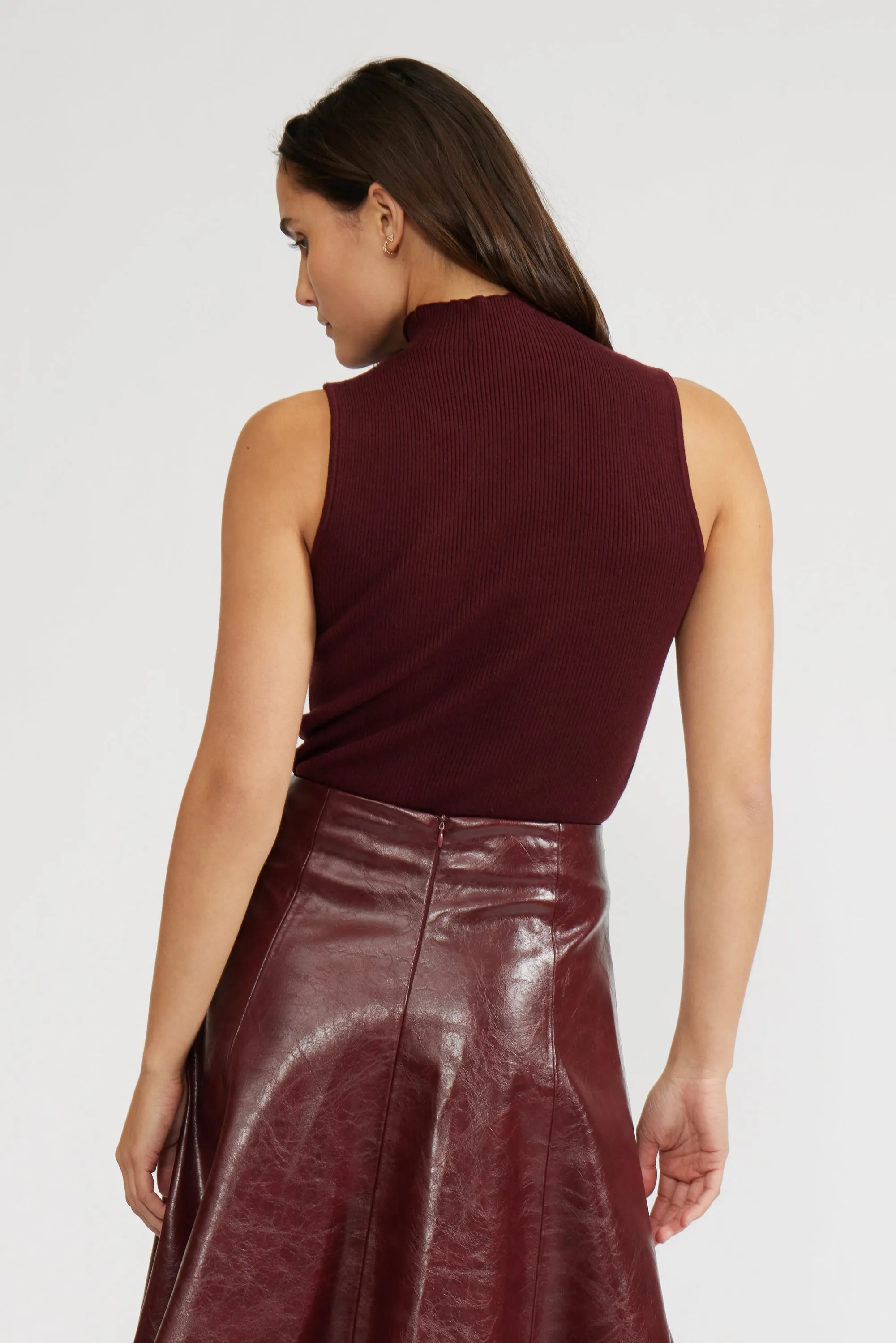 Marcel Knit Top - Burgundy sold by Lucy Paris product image thumbnail 4