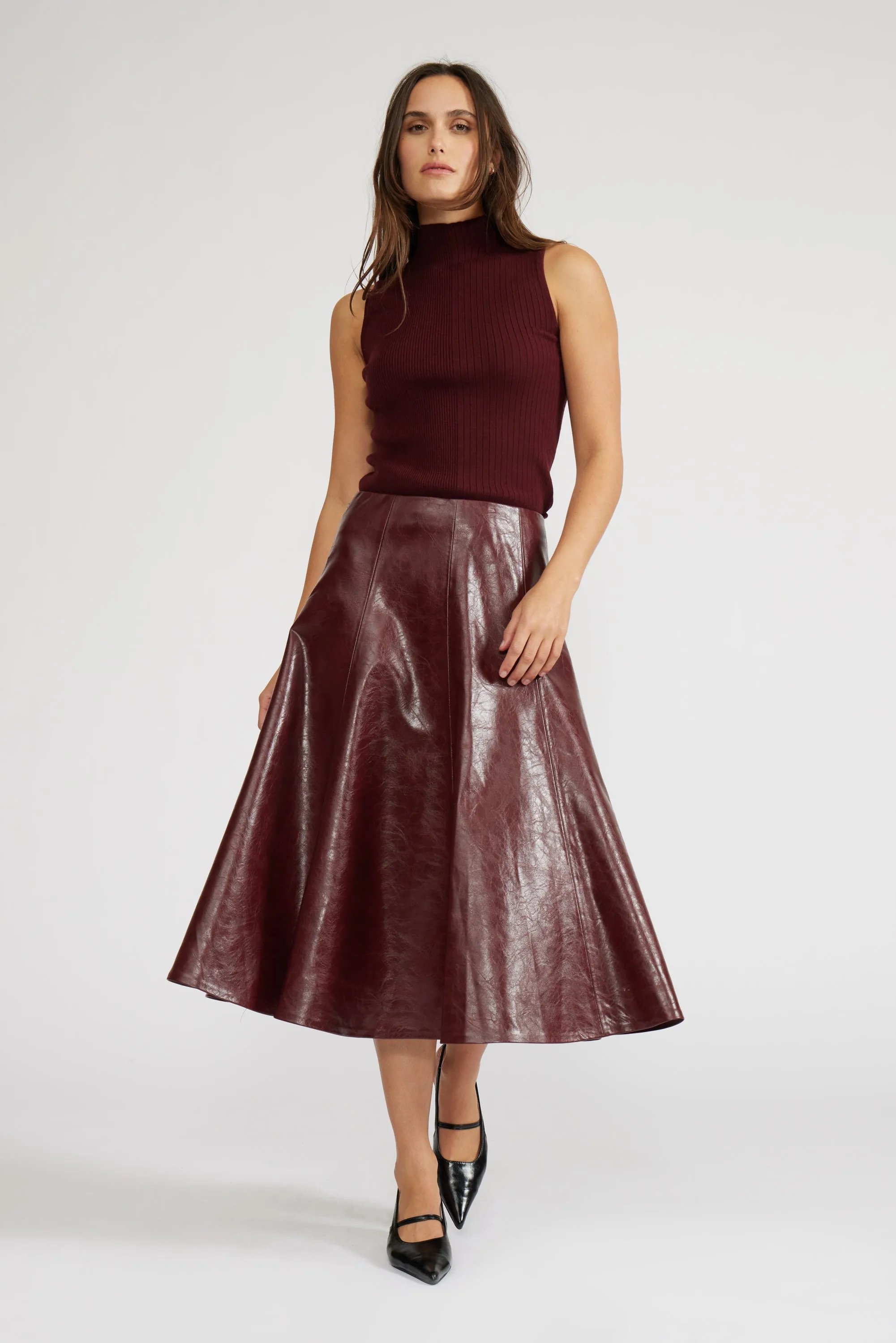 Marcel Knit Top - Burgundy sold by Lucy Paris product image thumbnail 2