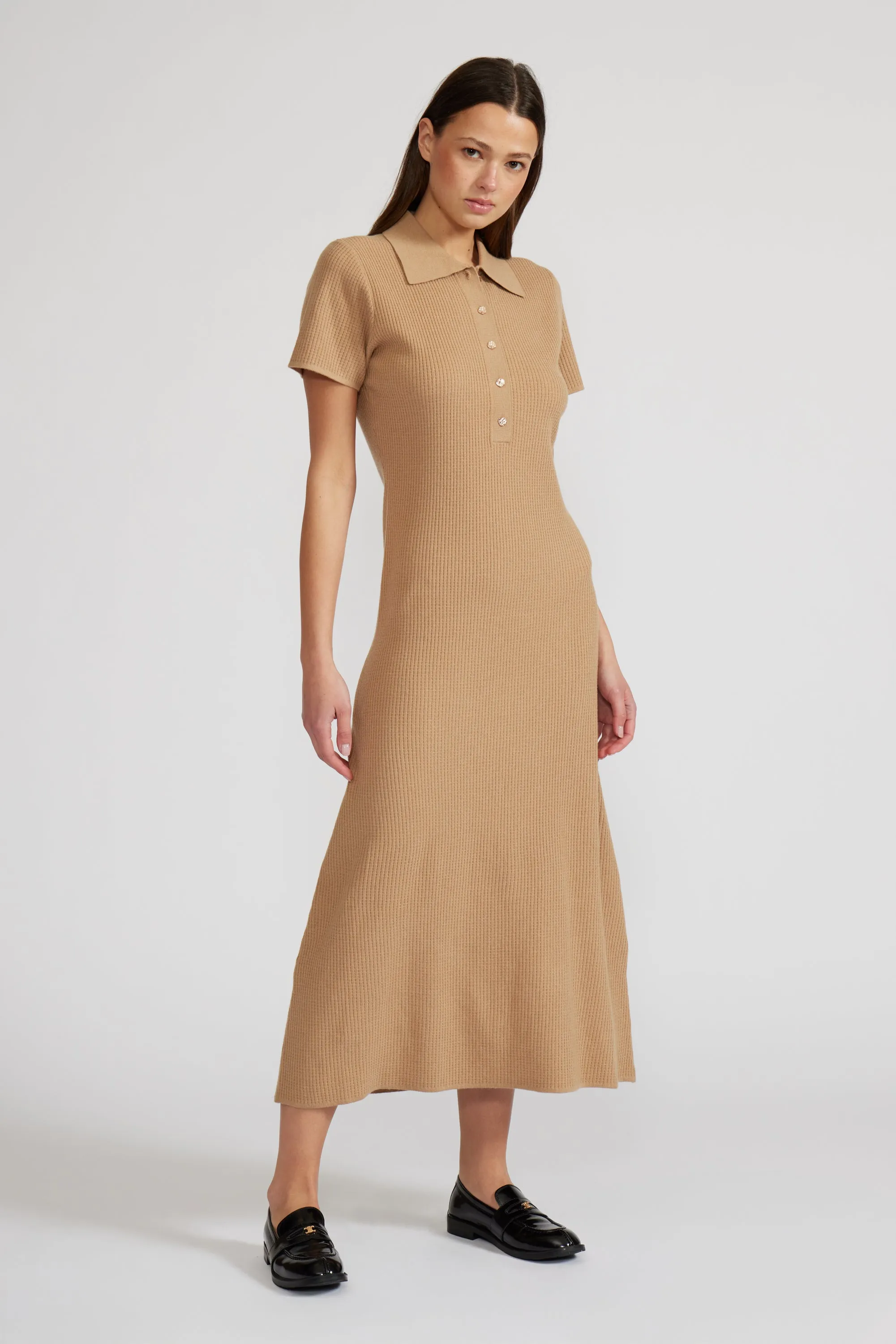 Arden Polo Dress - Tan sold by Lucy Paris product image thumbnail 2