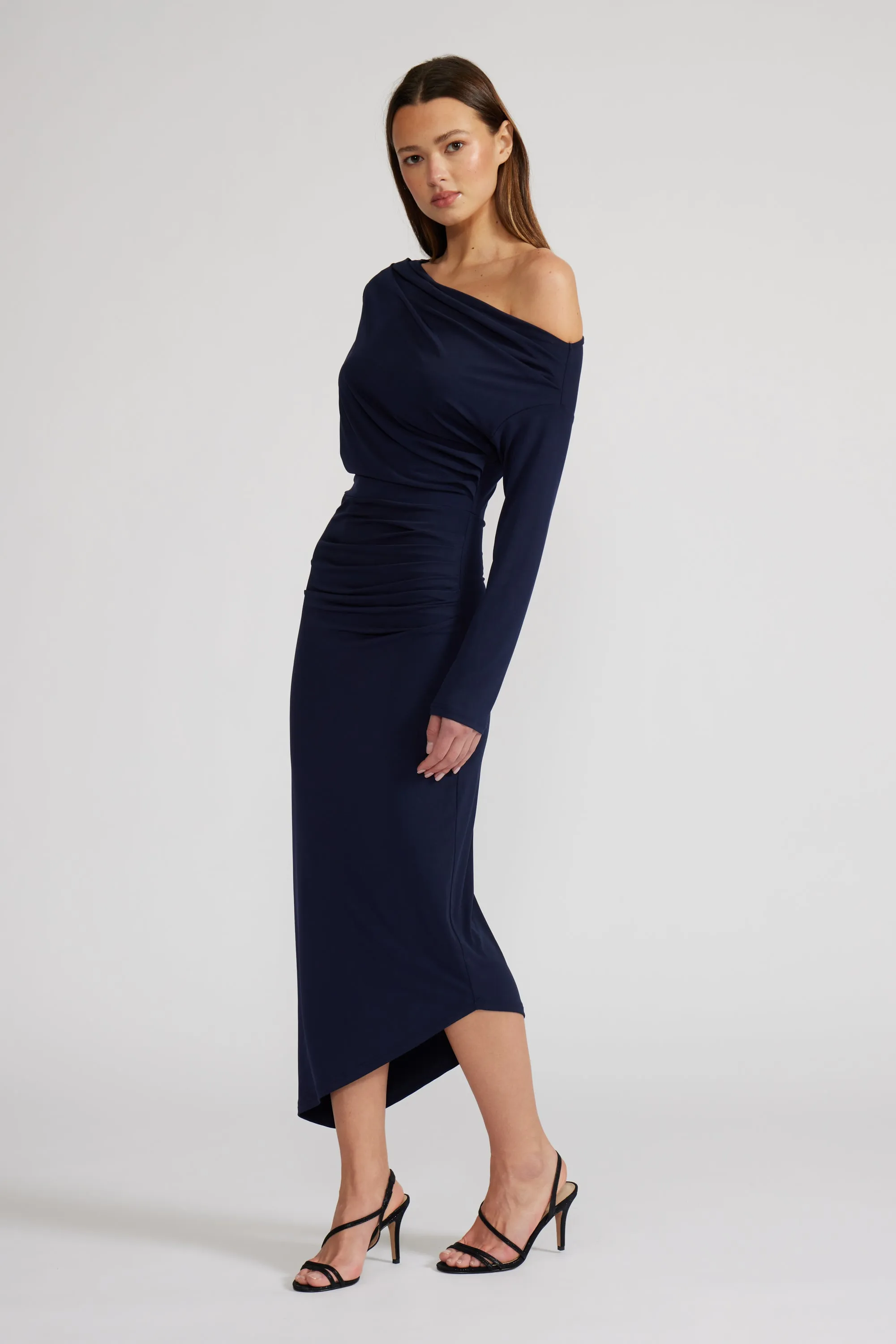 Alissa Asymmetric Dress - Navy sold by Lucy Paris product image thumbnail 2