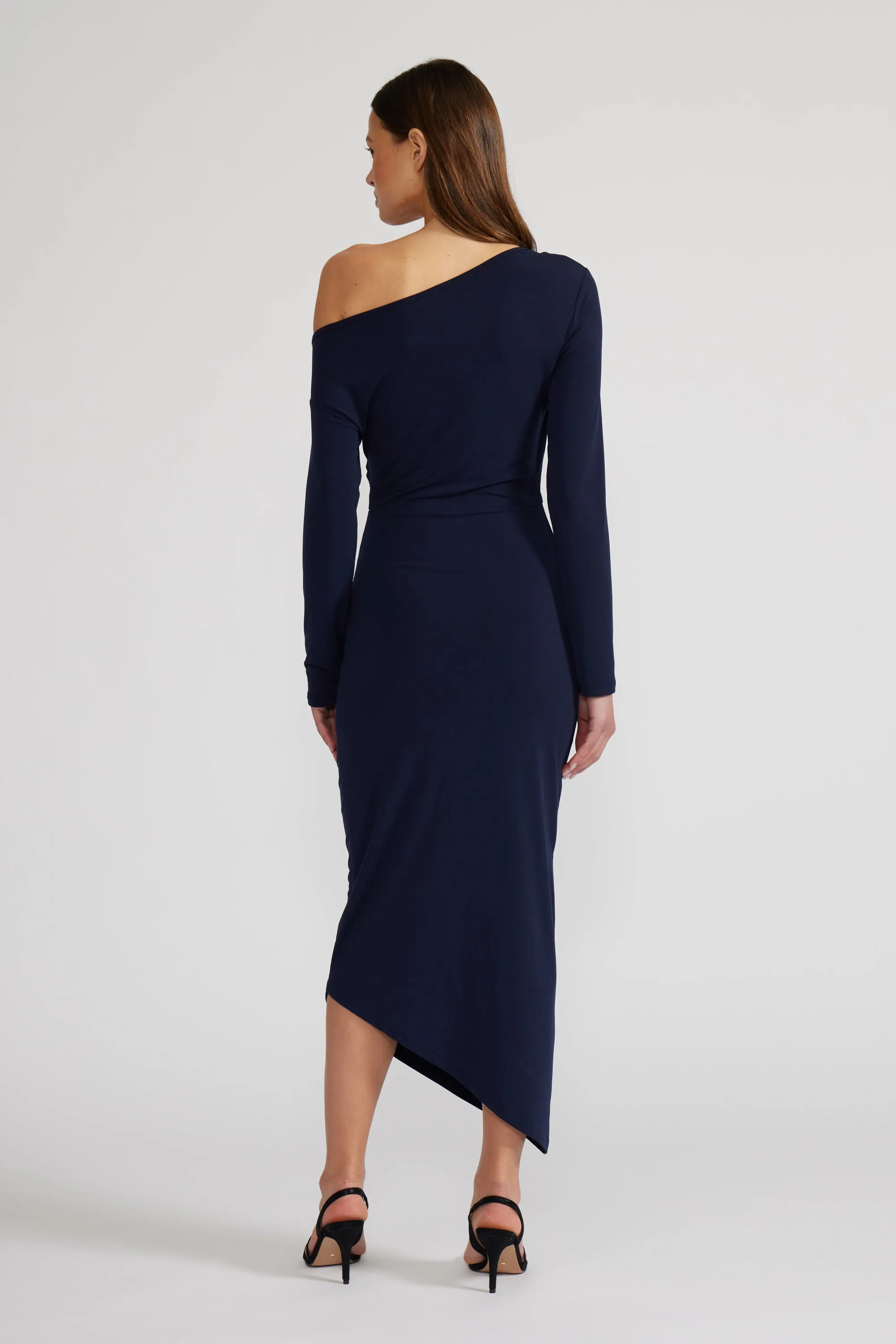 Alissa Asymmetric Dress - Navy sold by Lucy Paris product image thumbnail 3