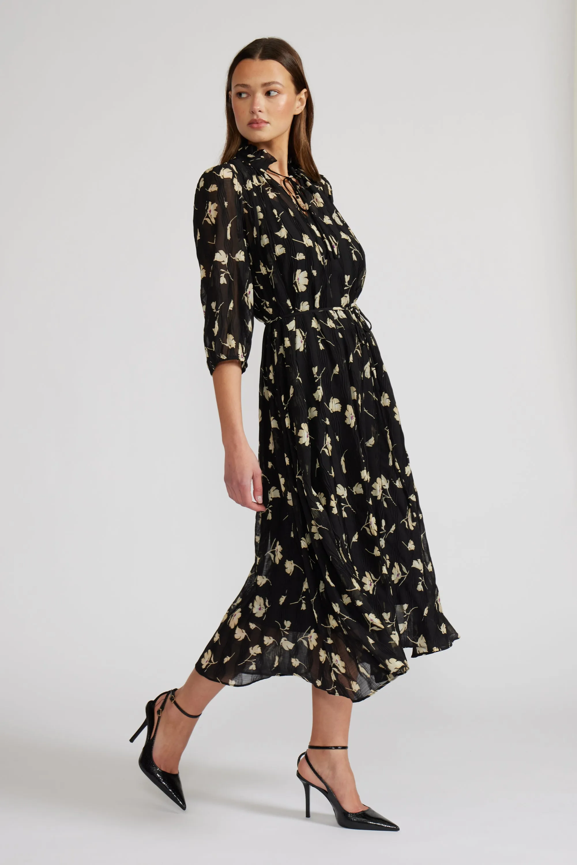 Dena Floral Dress - Black sold by Lucy Paris product image thumbnail 5
