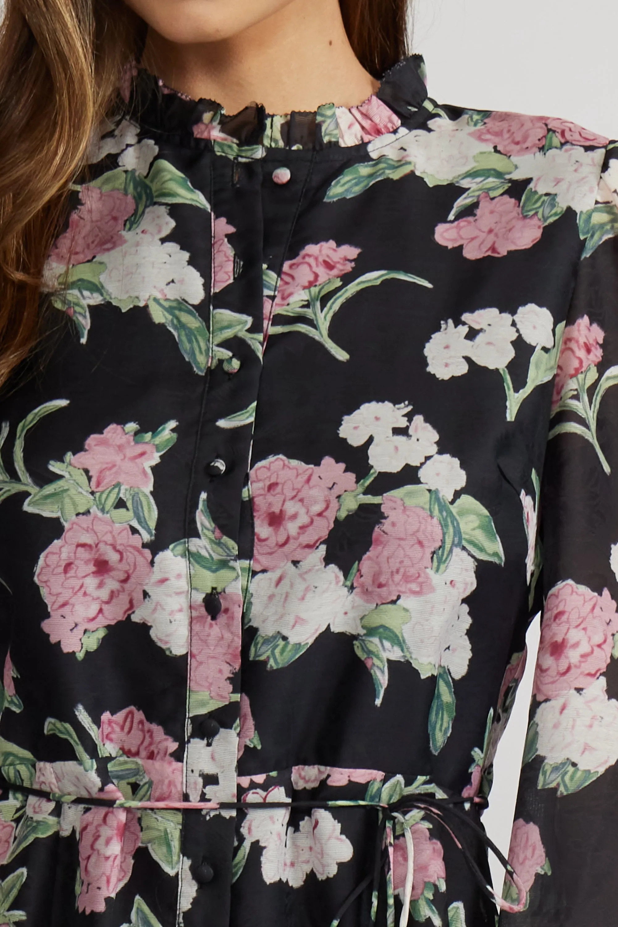 Nina Mini Dress - Black Floral sold by Lucy Paris product image thumbnail 3