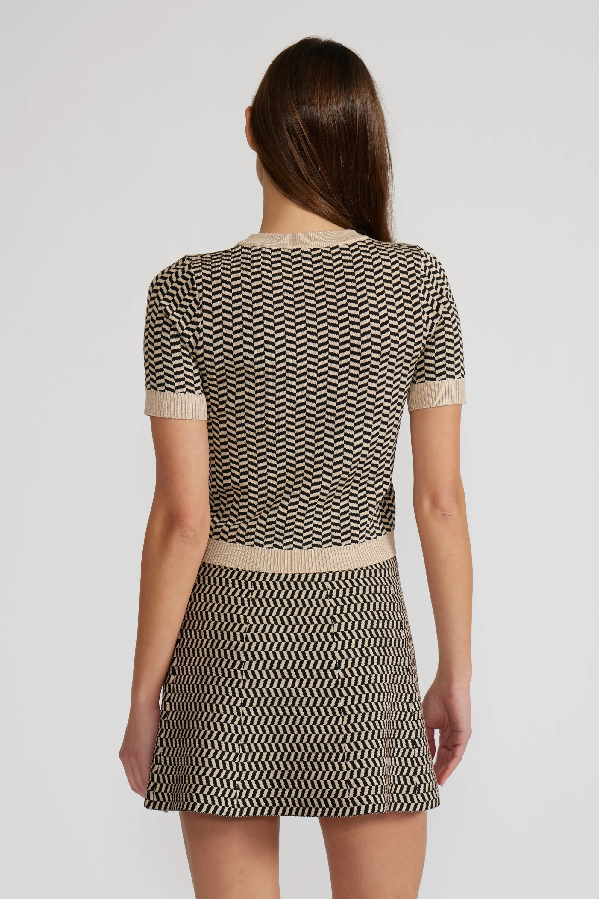 Warren Knit Top - Black Tan sold by Lucy Paris product image thumbnail 5