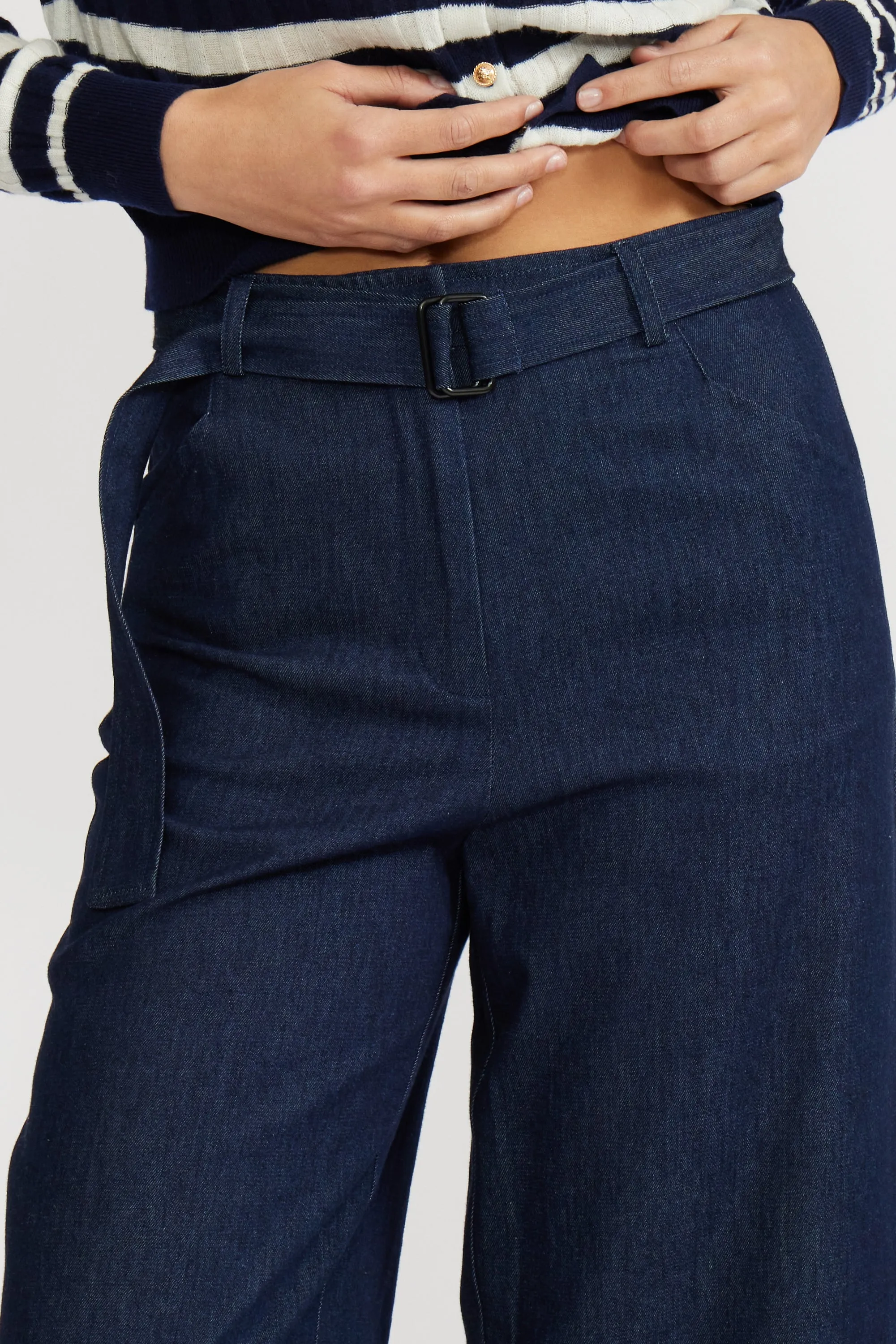 Danielle Denim Pant - Dark Blue sold by Lucy Paris product image thumbnail 3