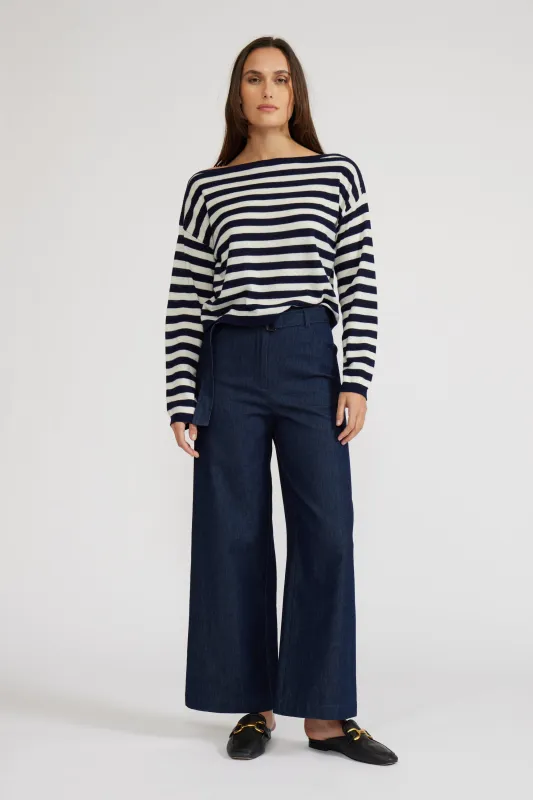 Danielle Denim Pant - Dark Blue sold by Lucy Paris