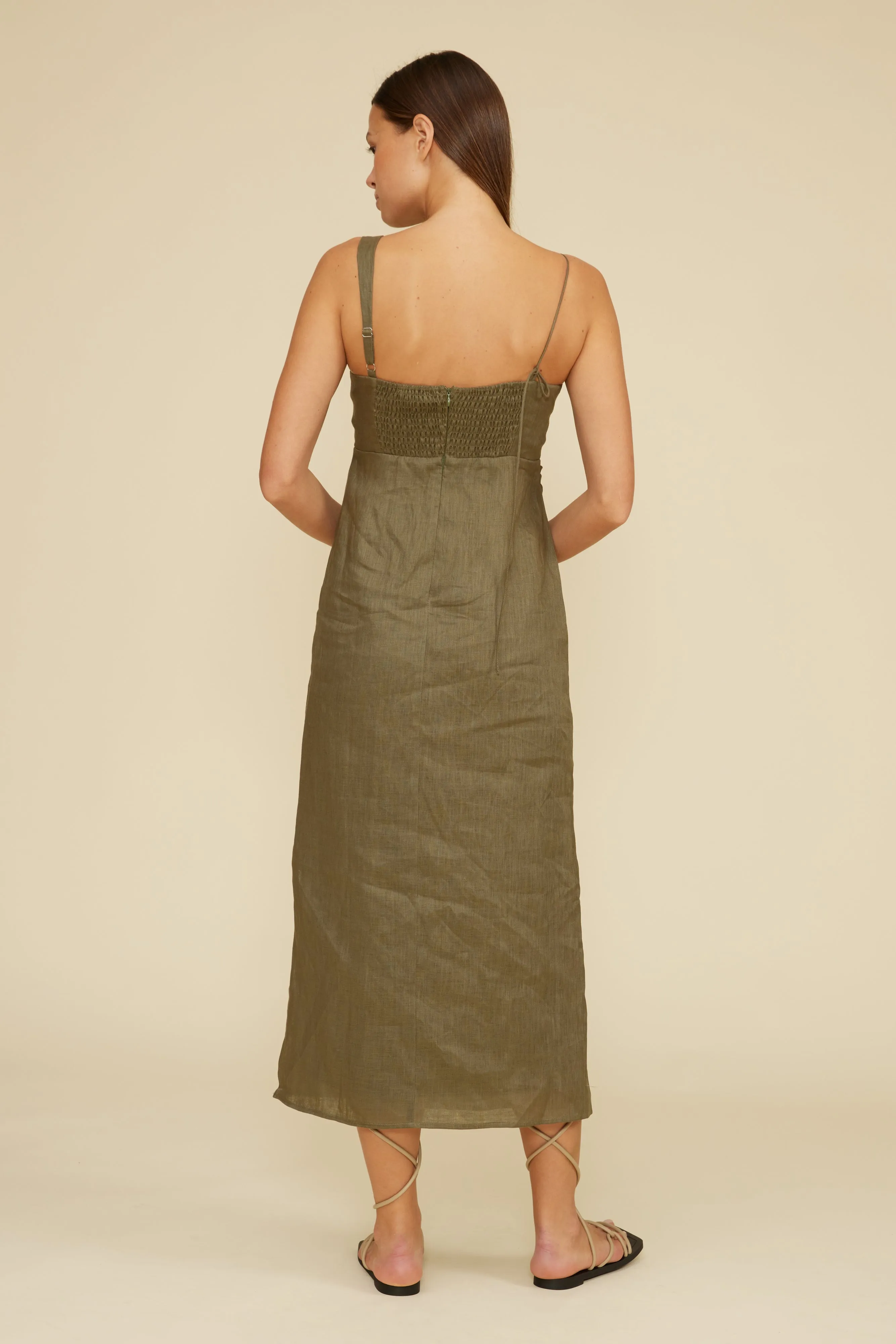 Fallon Dress - Olive sold by Lucy Paris product image thumbnail 4