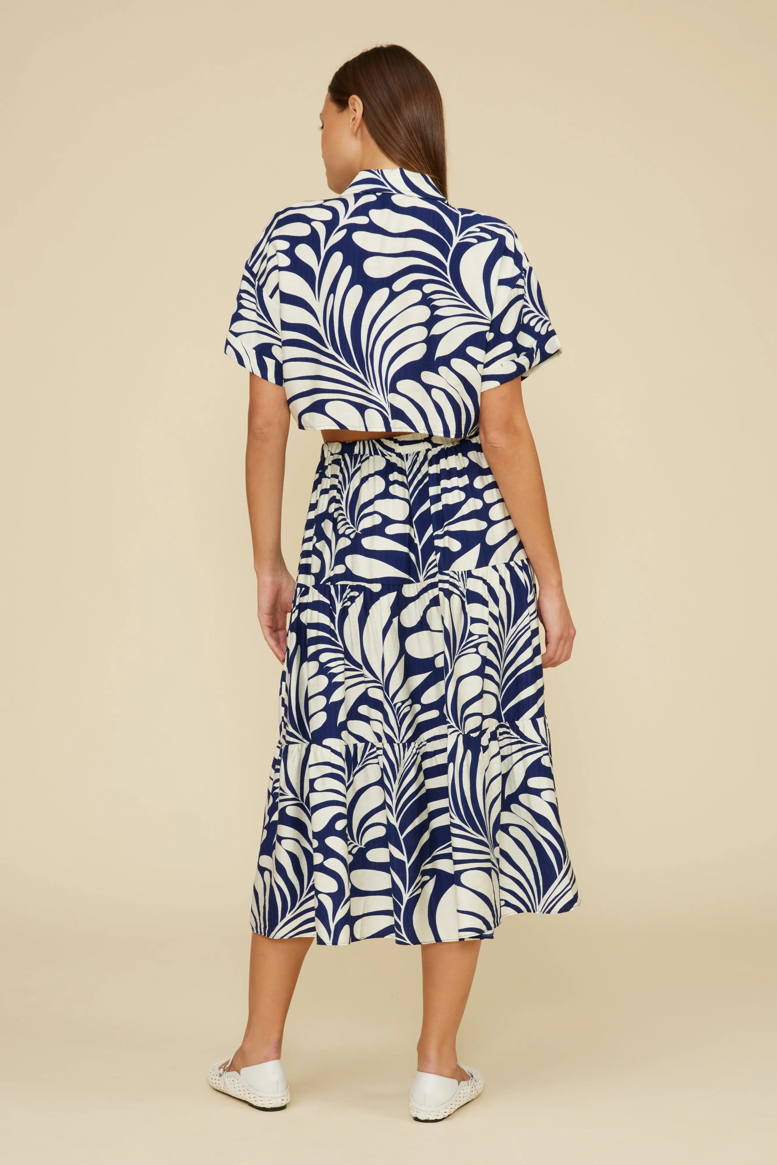 Bloom Midi Skirt - Navy sold by Lucy Paris product image thumbnail 4