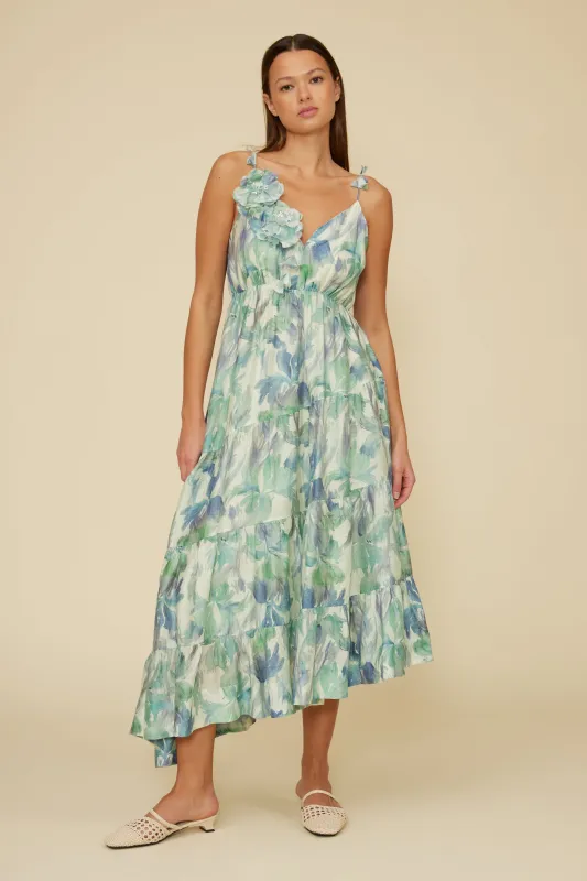 Moret Maxi Dress - Blue sold by Lucy Paris