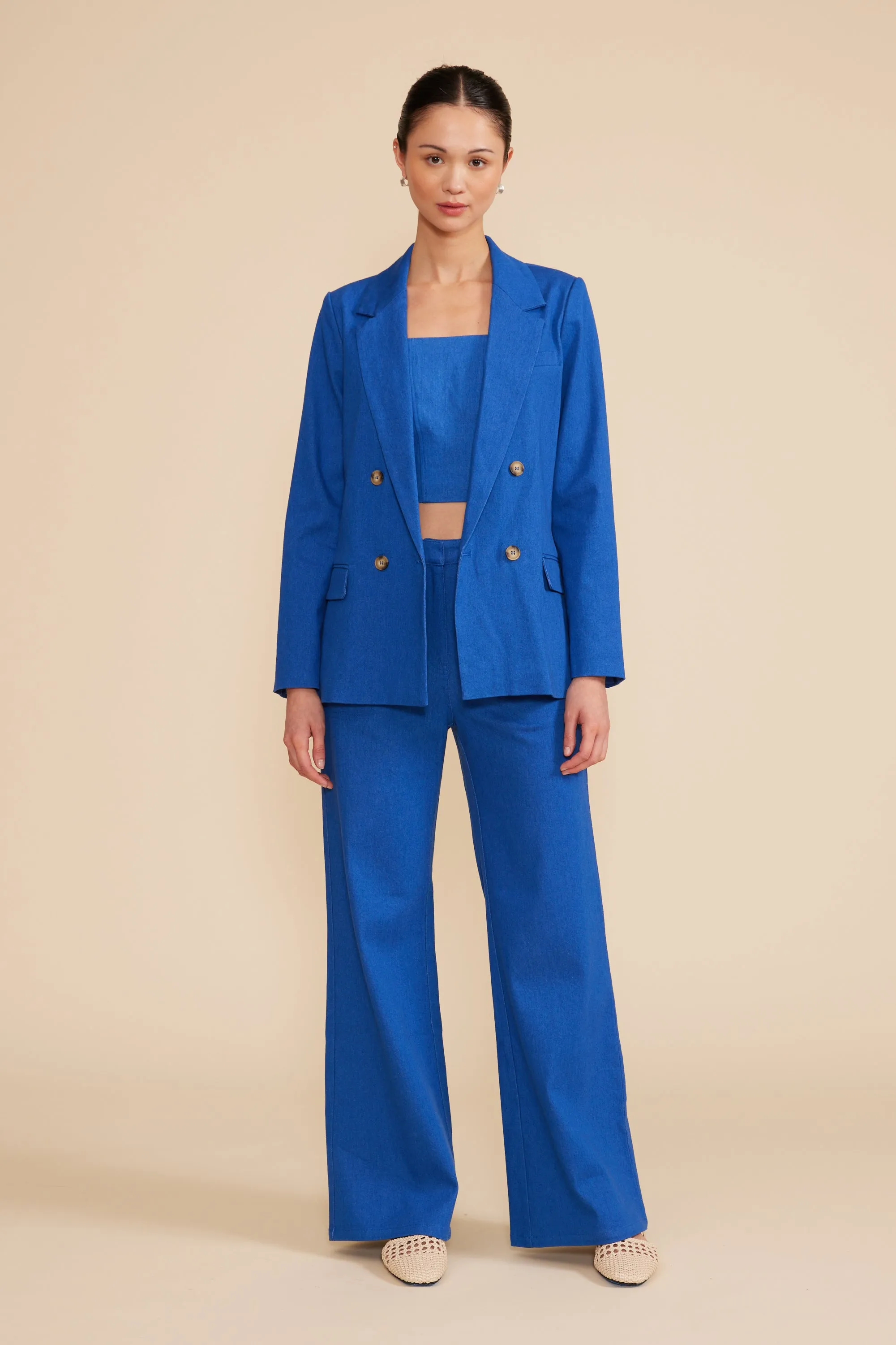 Fernanda Blazer - Blue sold by Lucy Paris