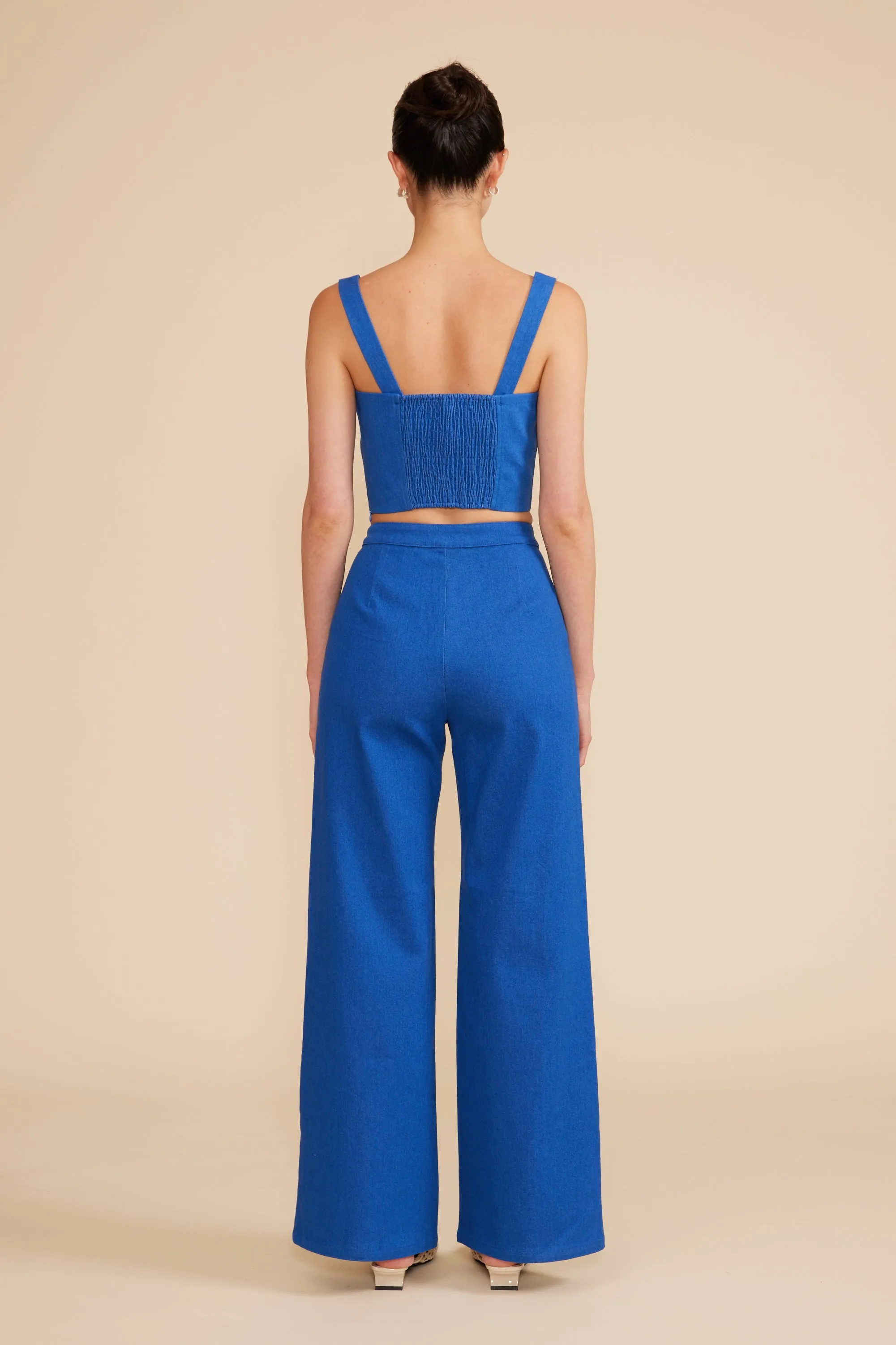 Renna Crop Top - Blue sold by Lucy Paris product image thumbnail 3