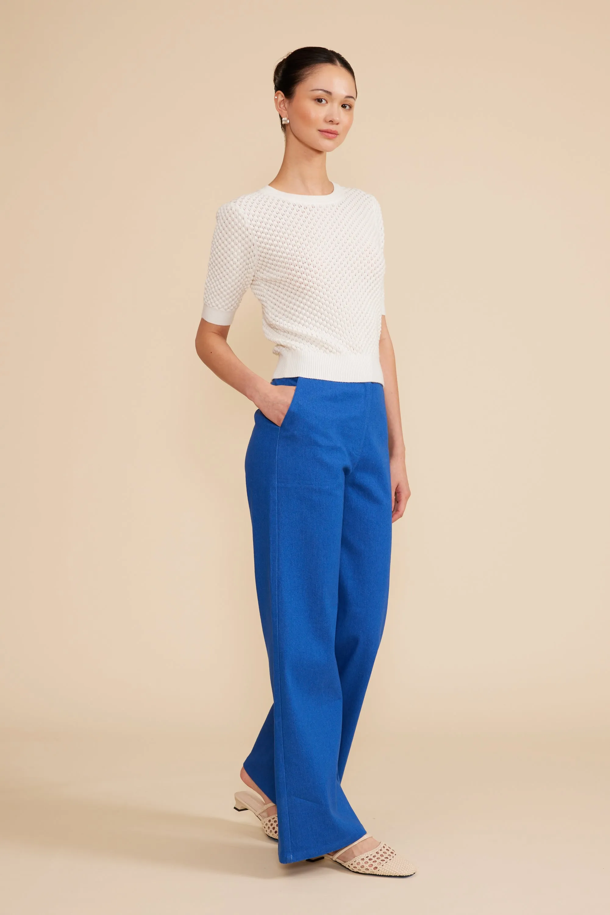 Beaux Pant - Blue sold by Lucy Paris product image thumbnail 4