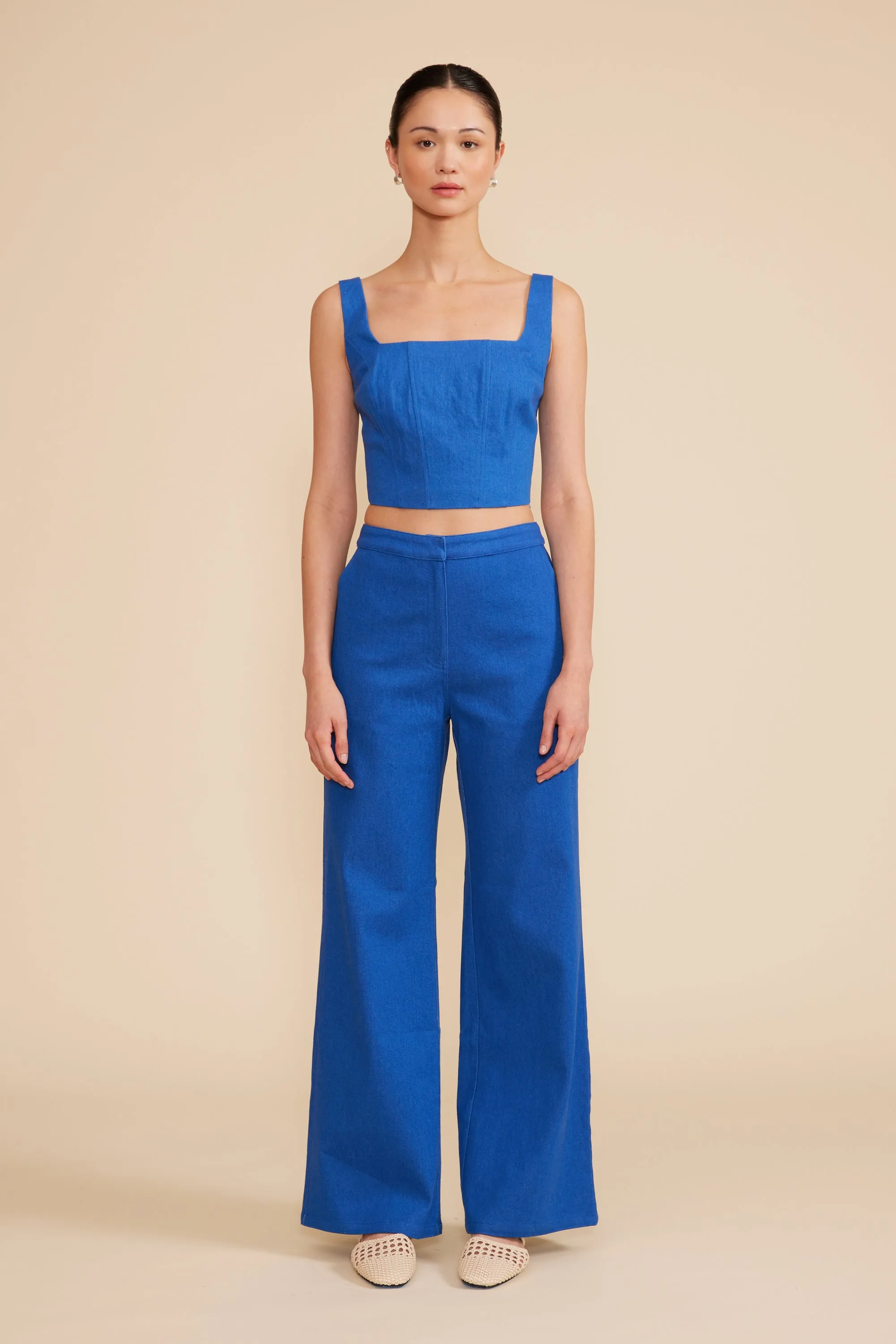 Beaux Pant - Blue sold by Lucy Paris product image thumbnail 2