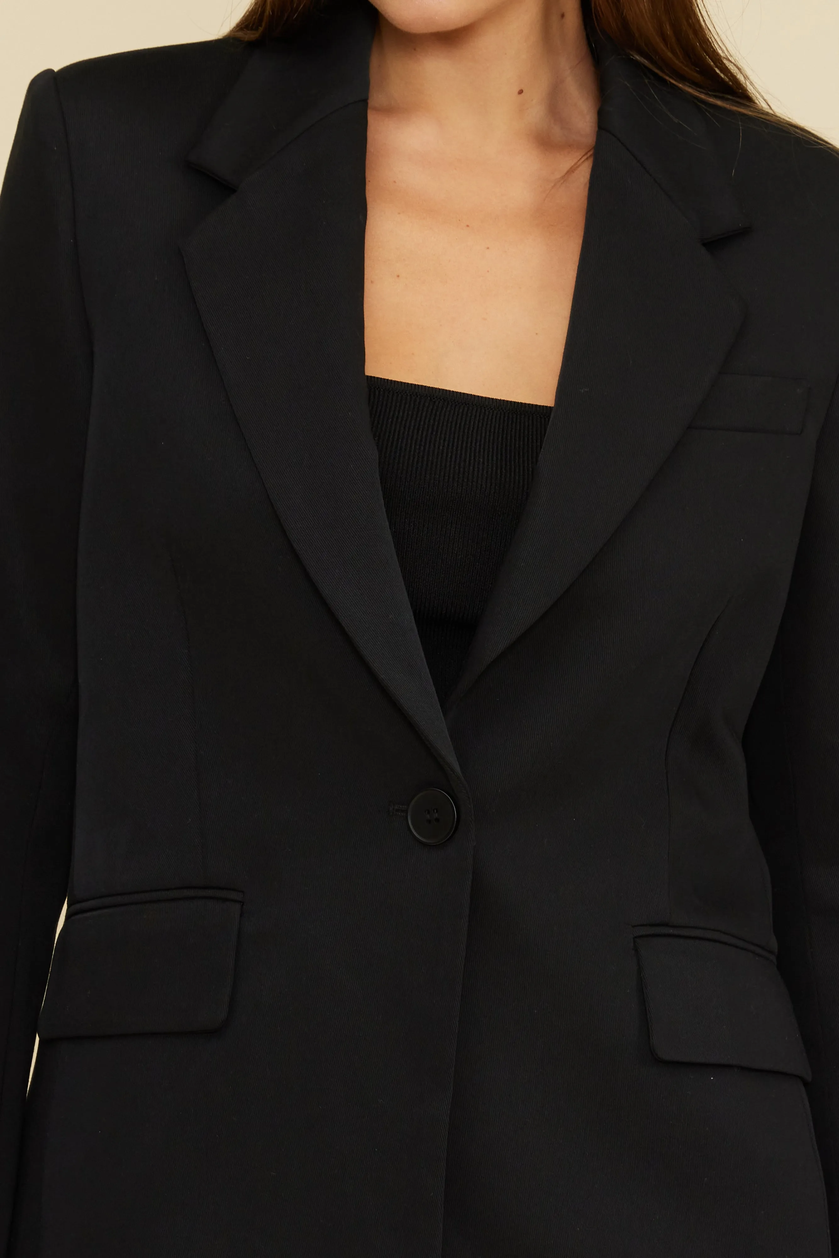 Tara Cupro Blazer - Black sold by Lucy Paris product image thumbnail 3