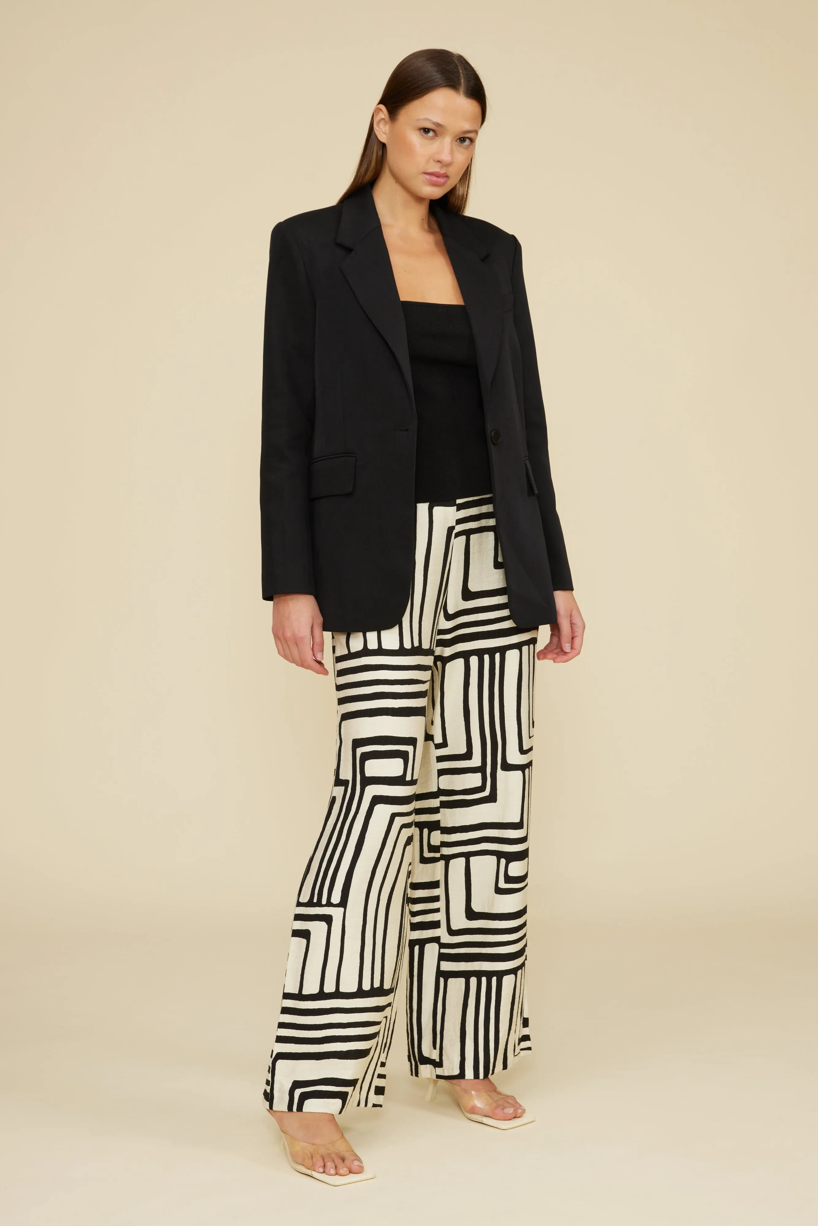 Tara Cupro Blazer - Black sold by Lucy Paris product image thumbnail 2